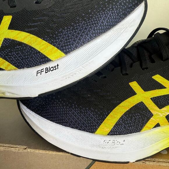 Asics Dynablast 3 Black /Lime Zest Men Running Sneakers - SZ 11 - Picture 7 of 13